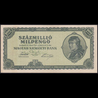 Magyarország 100 millió Milpengő 1946 aUNC+