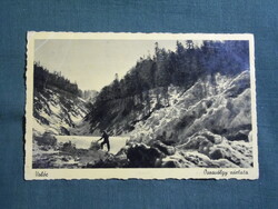 Képeslap,Ukrajna,Volovec,Volóc,Oszavölgy látkép,részlet,Scönfeld Henrik kiadás Munkács,1940-