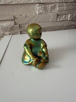 Zsolnay eozin ülő Annuska