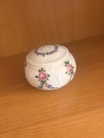 Wallendorf Porcelán Bonbonier – Klasszikus Virágmintás Ékszerdoboz