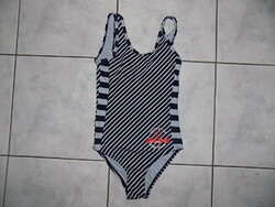 Esprit, csíkos fürdőruha 8-9 évesre