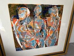 Női alakok (160/200) színes nyomat 1996 (K0050)