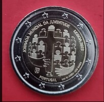 2 Euro Portugália 2023 emlék kiadás - Ifjúsági Világnapok (UNC)