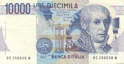10000 lire lira 1984. Ciampi és Speziali Olaszország 1.