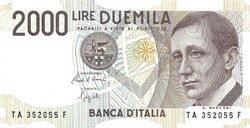 2000 lire lira 1990 Ciampi és Speziali Olaszország 2. aUNC