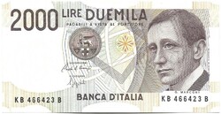 2000 lire lira 1990 Ciampi és Speziali Olaszország 3. aUNC
