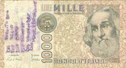 1000 lire lira 1982 Ciampi és Stevani Olaszország 1.