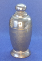 Borbély  krómozott púderes edény 1930-50