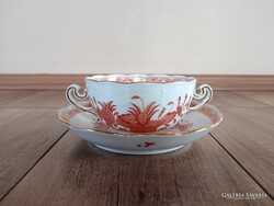 Régi Herendi Indiai kosár mintás nagy csésze