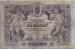 10 korona 1900 Restaurált Ritka