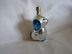 RÉGI ÜVEG KARÁCSONYFADÍSZ - KUTYA!