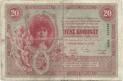 20 korona 1900 eredeti tartás Ritka 1.
