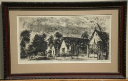 (K) Élesdy István (1912-1987) : Falusi utca