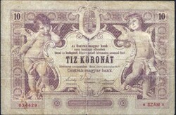 10 korona 1900 eredeti tartás Ritka 1.