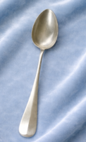 Ezüstözött (90)  antik evőkanál – 65 g