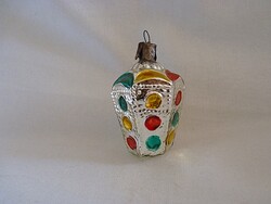 RÉGI ÜVEG KARÁCSONYFADÍSZ - KÖZLEKEDÉSI LÁMPA!