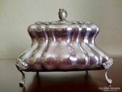 Ezüst antik cukordoboz