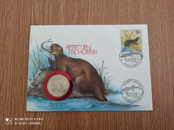 Érmés boríték 1986 Vidra 100 Ft 1985 UNC