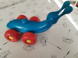 Retró trafikáru műanyag  játék csiga (DMSZ?)
