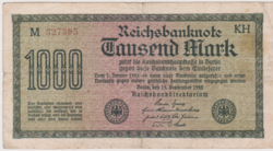 Német Birodalom 1000 márka 1922 F