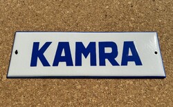 Kamra - zománctábla