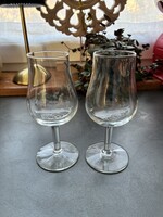 Tulipán forma pálinkás pohár ﻿-2 db