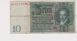 Német Birodalom 10 reichsmárka 1929 F
