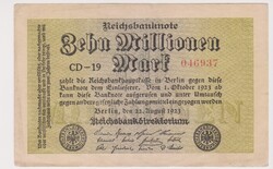 Német Birodalom 10 millió márka 1923  XF