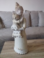 42 cm.magas Kovács Éva kerámia Anya lánya