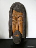 Művész Fali plasztika "Arc "Gipsz tanulmány munka 1960