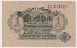 Német Birodalom 1 márka 1914  VF