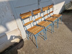 Antik kerti székek régi polgári kerti székek thonett jellegű korabeli kerti bútorok