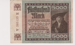 Német Birodalom 5000 márka 1922  VF