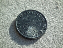 Németország, horogkeresztes birodalmi 10 Pfennig (Reichspfennig), 1940 B