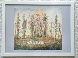 Arnold Gross' Feast of Joy, reproduction, print in frame