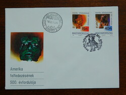 FDC - 1992. Európa - Amerika felfedezésének 500. évfordulója   /1.400,-Ft/
