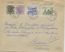 Svédország 1956 - Vasút centenárium sorral bérmentesített levél Svájcba