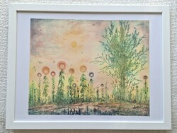 Gross Arnold The Wonderful Flowers, Reproduction, Print in Frame