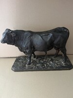 Ganz bronzírozott vas bika