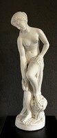 Régi , nagyméretű mázas gipsz akt szobor !