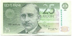 25 kroon krooni korona 1992 Észtország