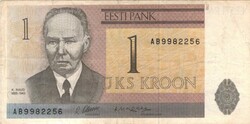 1 kroon korona 1992 Észtország 1.