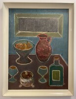 Tóth-Vissó Árpád (1921-2001) 86x66 cm EREDETI olajfestménye