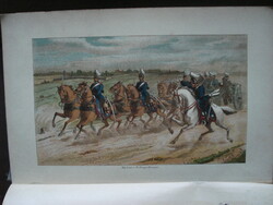 1884-86. Das Soldatleben im Frieden Emil Rumpf lithóval militária