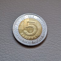 Lengyelország 5 Zloti, 2018 - A Függetlenség 100. évfordulója - Emlékérme