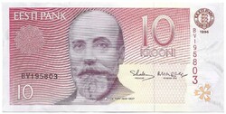 10 kroon krooni korona 1994 Észtország 2. UNC