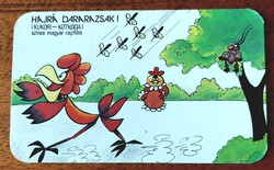 Kártyanaptár ,1984. Kukori Kotkoda.