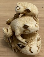 Antik japán csont netsuke – 19. század vége / 20. század eleje