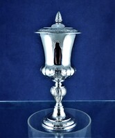 POMPÁS, ANTIK EZÜST FEDELES KUPA, BERLIN, CA. 1840!!!