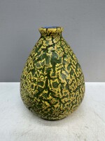 Retro iparművészeti kerámia, lámpatest,  15 cm magas, jelzett Gorka Lívia